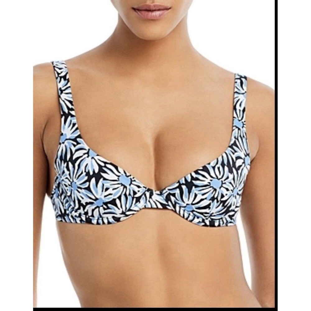 CUUP The Balconette Underwire Bikini Swim Top Bloom Cloud sz 16 (32H/ 34G)